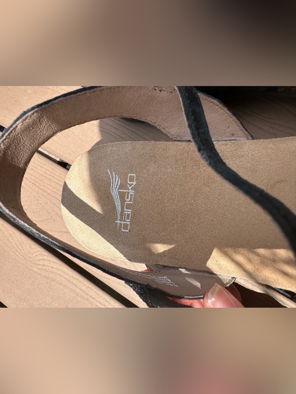 Dansko Rowan Black Nubuck Closed-Toe Sandals - Size 41 (US 10.5-11) - Picture 8 of 8